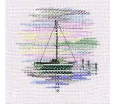 106w x 159h colour no's: Sailing Boat Cross Stitch Kit Capraz Dikis Modelleri Kanaviceler Kanavice Ornekleri