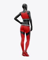 Please note, the 3d model is intentionally simplified and optimized for viewing in your browser. Women S Fitness Kit Mockup In Apparel Mockups On Yellow Images Object Mockups
