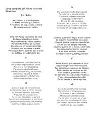 Himno nacional mexicano con sus 10 estrofas completas y originales, además del audio original el himno nacional mexicano fue estrenado el 16 de septiembre de 1854 bajo la dirección de jaime nunó y las voces italianas de la soprano balbina steffenone y el tenor lorenzo salvi. Letra Completa Del Himno Nacional Mexicano