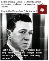 Ave Neohistorian! Fanta, minuman manis yang sangat nikmat diminum kala  berbuka puasa, sejatinya memiliki sejarah yang bertautan dengan Coca Cola,  minuman berkarbonasi legendaris asal negeri Paman Sam. Coca Cola sendiri  masuk ke