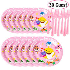 Check spelling or type a new query. Know Me Baby Shark Birthday Party Supplies Set 50pcs Baby Shark Plates Party Decoration Cake Paper Dessert Forks Set For 30 Guest Buy Online In Antigua And Barbuda At Antigua Desertcart Com Productid