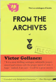 Gollancz is the sf, fantasy & horror list of @orionbooks. From The Archives Of Victor Gollancz Offered By Peter Harrington