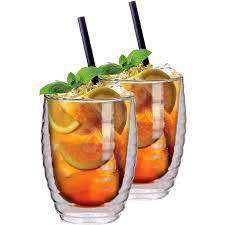 Iced tea (or ice tea) is a form of cold tea. Thermo Maxx Glass Of Ice Tea Thermo Glass Alzashop Com