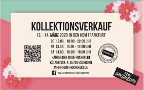 Außerdem finden sie hier eine liste aller firmen inkl. 14 03 2020 Kollektionsverkauf Hauser Der Mode Frankfurt Hauser Der Mode Eschborn