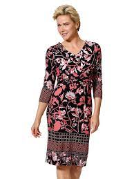 Jerseykleid online kaufen kostenloser versand retoure 10% newsletter rabatt art.nr.: Mona Jerseykleid In Farbharmonischem Floraldessin Mona