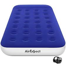 Twin Camping Air Mattress With Rechargeable Electric Pump Airexpect Leak Proof Inflatable Mattress Blow Air Mattress Camping Inflatable Mattress Blow Up Beds