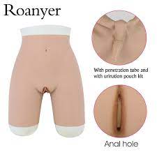 Roanyer Silicone Fake Panties Crossdresser Femini Girdle false vagina panty  | eBay