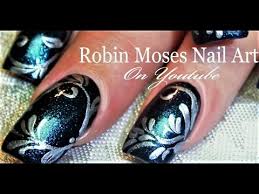 Changing leaves have nothing on. Diy Elegant Navy Nails Silver Filigree Nail Art Design Tutorial Youtube