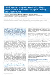 Les publicités et les propositions pour l'isolation à 1 euro sont innombrables. Pdf Multidrug Resistant Organisms Detected In Refugee Patients Admitted To A University Hospital Germany June December 2015