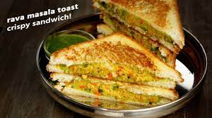 Rava Masala Sandwich Indian Breakfast Veg Suji Easy Toast Recipe Cookingshooking Youtube Easy Toast Recipes Toast Recipes Indian Breakfast