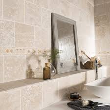 Carrelage Pierre Naturelle Salle De Bain Sol Et Mur Ivoire Travertin L 10 X Cm Leroy Salle De Bain Travertin Carrelage Salle De Bain Leroymerlin Salle De Bain