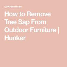 How To Remove Tree Sap From Outdoor Furniture Hunker Remove Tree Sap Tree Sap Outdoor Furniture