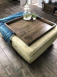 He could beat the best of them. Solid Ash Hardwood Ottoman Tray Oversized Handcrafted Wooden Etsy Coffee Table Topper Ottoman Tray Coffee Table Square