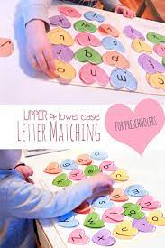 If you're looking for more challenge these are just some of my preschool letter n activities, click here to download all of the letter n preschool activities for free, or check out my. Upper Lowercase Letters Heart Matching Activity For Preschoolers