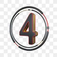 C4d Cool Black Red Gold Stereo Number 4 Decoration 4 Clipart C4d 3d Png Transparent Clipart Image And Psd File For Free Download Black And Red Red Gold Cool Stuff