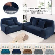 ( 2.0 ) out of 5 stars 1 ratings , based on 1 reviews current price $26.95 $ 26. Velvet Stretch Xl Sofa Cover Couch Slipcover Protector Navy Blue Walmart Com Walmart Com