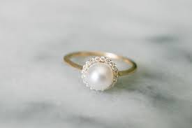 Diamond Halo Pearl Ring Pearl Engagement Ring Pearl And Etsy Pearl Engagement Ring Pearl Wedding Ring Pearl Ring