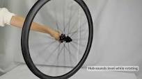 LightCarbon Butterfly Weave C67DB Disc Brake Road Carbon Spoke Wheels