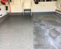 This usually involves some form of either floor grinding, shot blasting or acid etching of the floor to profile the concrete for the epoxy. Calgary Garage Floor Epoxy Coating Experts Garage Granite