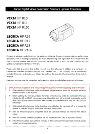 I have been connecting my canon vixia hf s 10 for over a year to my windows 7 64 bit computer. Canon Vixia Hf S11 User Manual Manualzz