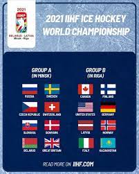 The 2021 iihf world championship is scheduled to take place from 21 may to 6 june 2021. Hokkej Iihf Opublikovala Obnovlennyj Sostav Grupp Na Chm 2021 Pressbol