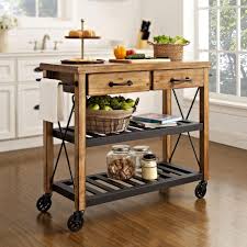 What is the price range for kitchen islands? Crosley Roots Rack Industrial Natural Kitchen Cart With Towel Rack Cf3008 Na The Home Depot Kitchen Cart Portable Kitchen Island Kitchen Island Trolley