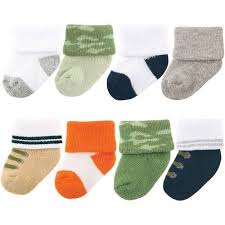 Browse relevant sites & find socks. Luvable Friends Luvable Friends Baby Boys Socks 8 Pack Walmart Com Baby Boy Socks Newborn Socks Camo Socks