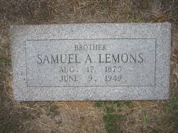Samuel A Lemons (1875-1949)