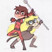 I Love This So Much But I Think Marco Should Be Cat Noir Since They Both Do Sports That Help With Star Vs The Forces Star Vs The Forces Of