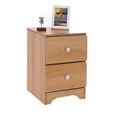 Fine Stylish Design Nightstand With Double Drawer Slim Bedside Table Assemble Storage Cabinet Bedr Wooden Storage Cabinet Bedside Furniture Slim Bedside Table
