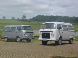 An Aircooled And A Watercooled Vw Kombi T2 Made In Brazil Model Years 2005 And 2006 Volkswagen Type 2 Volkswagen Volkswagen Bus