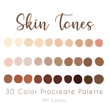 The colours are picked to be able to cover all peoples skin types and undertones such as warm tones and cool tones. Skin Tones Palette Digital Color Palette Procreate Palette Instant Download Ipad Procreate App Skin Color Palette Color Palette Skin Palette