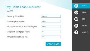Expenses include your monthly commitments like car loan, existing housing loan, utility bills and so on. Malaysia Home Loan Calculator For Windows 8 And 8 1
