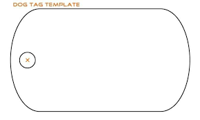 Dog Tag Template 1 Printable Tags Template Tag Templates Dog Tags Diy