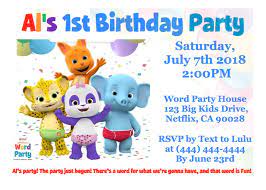 Netflix word party coloring pages. Happy 1st Birthday Word Party Novocom Top