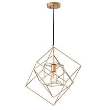 Brayden Studio Eastgate 1 Light Single Geometric Pendant Reviews Wayfair
