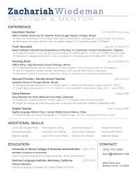 teaching resume and references by