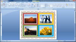 Belajar Microsoft Word 2007 Cara Memberi Frame Bingkai Pada Gambar Di Word Youtube