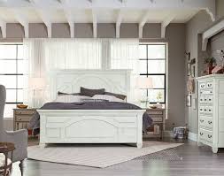 This set includes queen panel bed, dresser and mirror, and one nightstand , refresh the bedroom with a look that exudes a mix of styles, including shabby chic, casual cottage and a touch of down home country. Lighten Up Your Room With This Hancock Park King Bed Finished In A White Lightly Distressed Oak Veneer King Bedroom Sets Bedroom Furniture Sets Bedroom Set