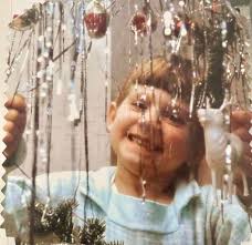 Glass hanging tree ornaments from the 1950s