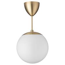 Holjes Taklampe Hvit Messingfarget Ikea Taklampe Takbelysning Lyspaerer