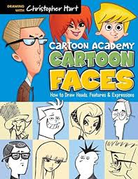 Use a horizontal and vertical line to divide the oval into 4 equal parts. Cartoon Faces How To Draw Heads Features Expressions Cartoon Academy Hart Christopher Hart Christopher 9781936096749 Amazon Com Books