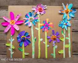 See more ideas about garden, plants, flowers. Paper Flower Garden Flower Collage Flower Crafts Spring Flower Art