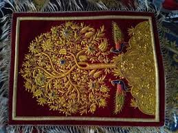 See more ideas about embroidery art, beautiful wall, embroidery. Decorative Zari Embroidery Wall Hanging Easy To Clean Price Range 3500 00 4000 00 Inr Piece Id 6149519