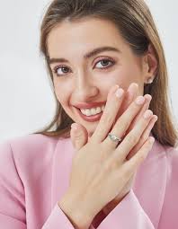 MomentWish Promise Rings, 1Carat Moissanite Engaegment Rings, D Color VVS1  Simulated Diamond 925 Sterling Silver Ring For Women