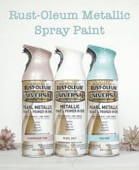 Rust Oleum Metallic Spray Paints Sprinkled And Painted At Ka Styles Co Metallic Spray Paint Pearl White Spray Paint Spray Paint Ceramic