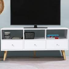Le meuble tv est un incontournable du salon. Meuble Tv Scandinave Pas Cher Bois Blanc Effie Id Market