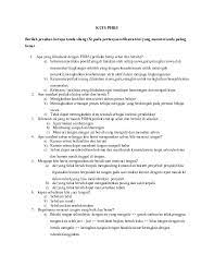 Berikut ini tersedia beberapa artikel yang menjelaskan secara lengkap tentang soal pilihan ganda tentang phbs. Doc Kuiz Phbs Cella Costa Academia Edu