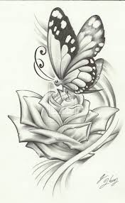 Pin Von Nguyenvanvu Auf Tattooschule Schone Bleistiftzeichnungen Schmetterlingszeichnung Blumen Skizzen