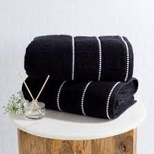Bamboo fiber towels set home bath towels for adults face towel thick absorbent luxury bathroom towels toalha de praia. 2pc Luxury Cotton Bath Towels Set Black Yorkshire Home Target